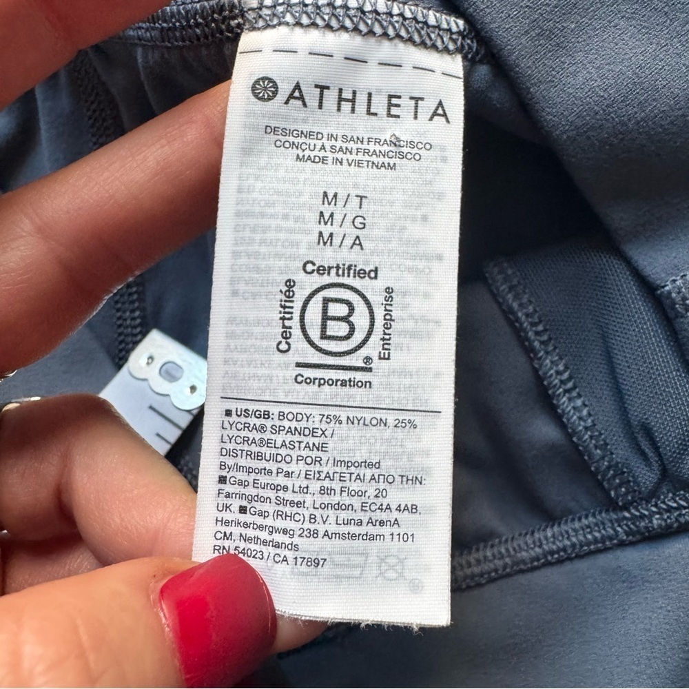 ATHLETA Elation Pant Granite Blue Tapered Yoga pants high rise medium - Picture 3 of 10